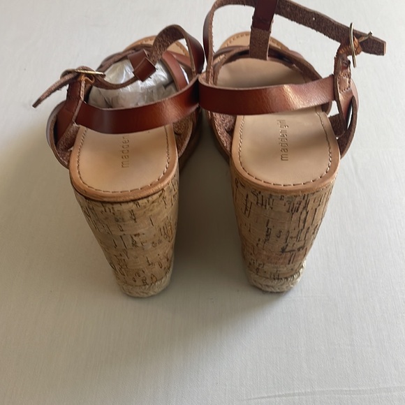 Madden Girl women’s size 8 Cortette Cork Cognac Wedge…worn once! - Picture 4 of 4